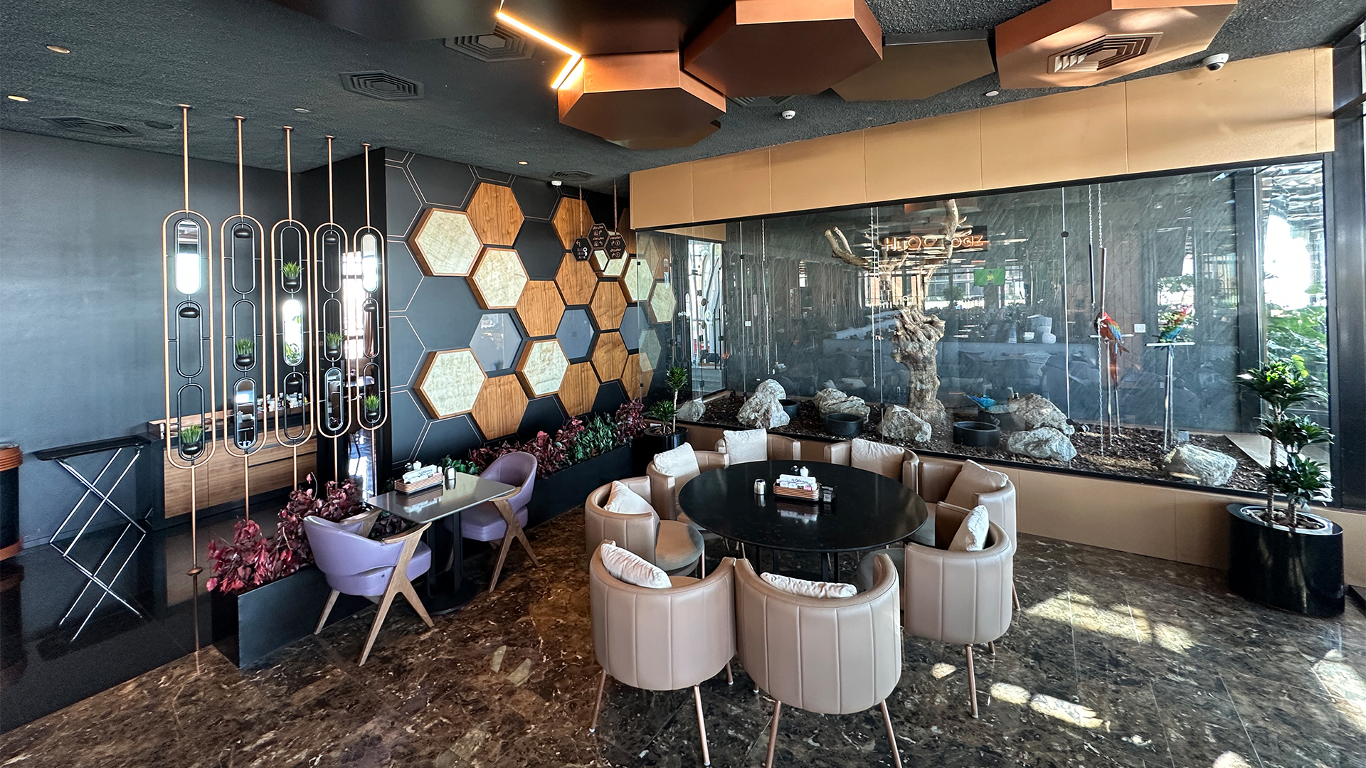 Hospitality restaurant interior execution